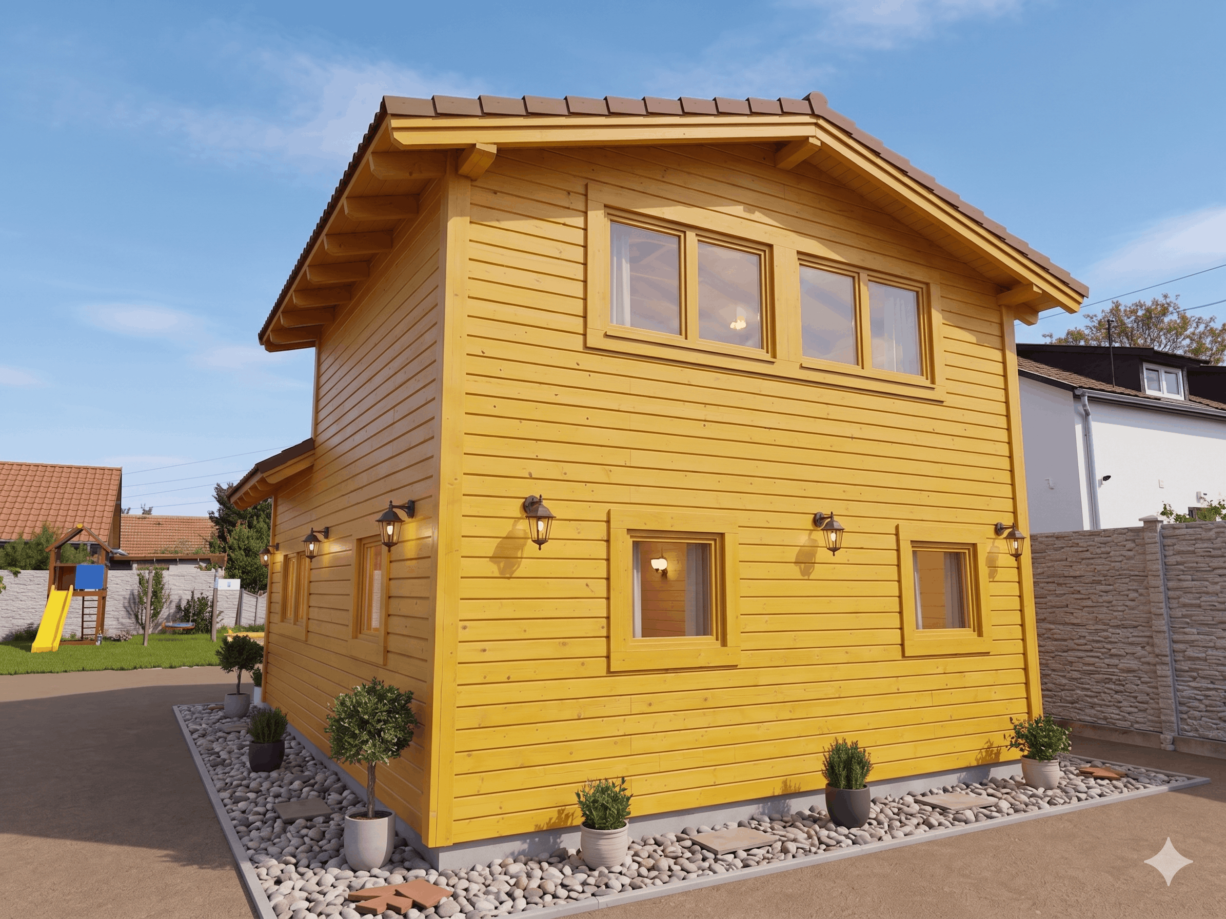 Alpen Homes faház — más szögből